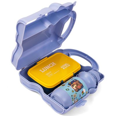 Eazy Kids Lunch Box wt Bottle - Blue