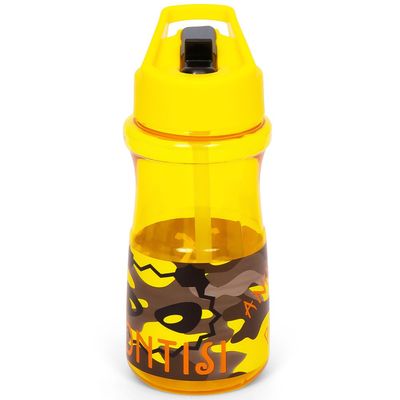 Eazy Kids Water Bottle 500ml wt Straw - Yellow