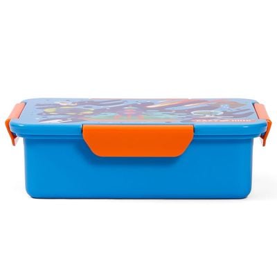 Eazy Kids 1 / 2 / 3 / 4 Compartment Convertible Bento Lunch Box Space - Blue 850ml