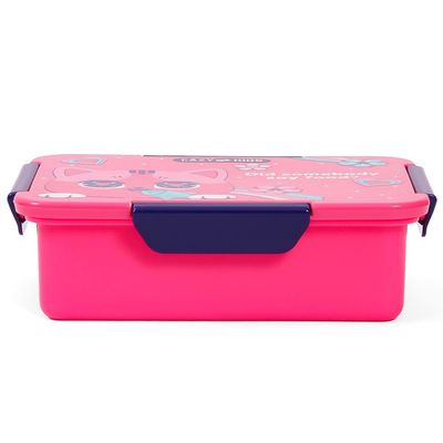 Eazy Kids 1 / 2 / 3 / 4 Compartment Convertible Bento Lunch Box Cat - Pink 850ml