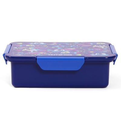 Eazy Kids 1 / 2 / 3 / 4 Compartment Convertible Bento Lunch Box Astronauts - Blue 850ml