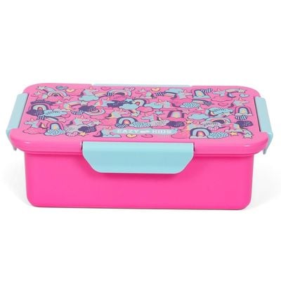 Eazy Kids 1 / 2 / 3 / 4 Compartment Convertible Bento Lunch Box Unicorn - Pink 850ml