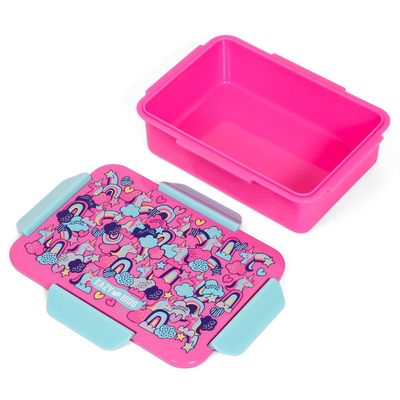 Eazy Kids 1 / 2 / 3 / 4 Compartment Convertible Bento Lunch Box Unicorn - Pink 850ml