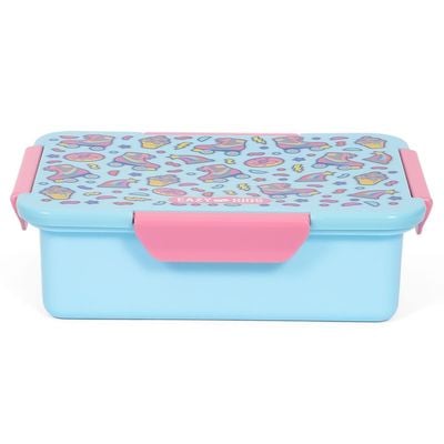 Eazy Kids 1 / 2 / 3 / 4 Compartment Convertible Bento Lunch Box Gen Z Skater - Blue 850ml