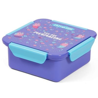 Eazy Kids Lunch Box, Mermaid - Purple, 650ml