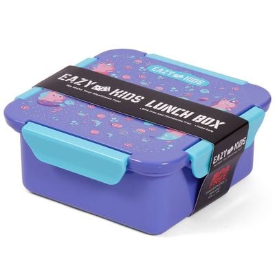 Eazy Kids Lunch Box, Mermaid - Purple, 650ml