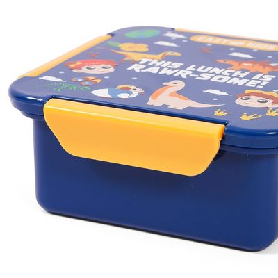 Eazy Kids Lunch Box, T - Rex - Blue, 650ml