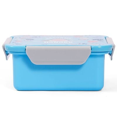 Eazy Kids Lunch Box, Shark - Blue, 650ml