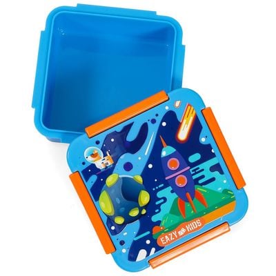 Eazy Kids Lunch Box, Space - Blue, 650ml