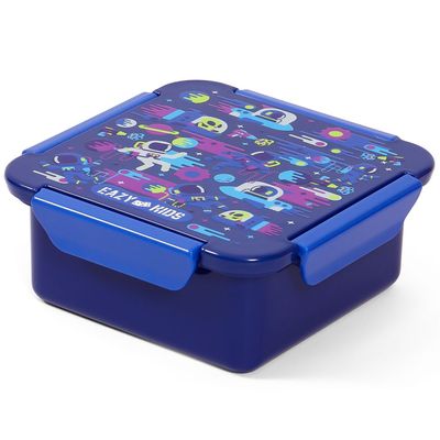 Eazy Kids Lunch Box, Astronauts - Blue, 650ml