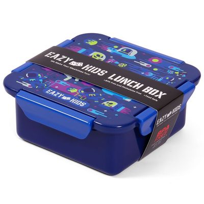 Eazy Kids Lunch Box, Astronauts - Blue, 650ml