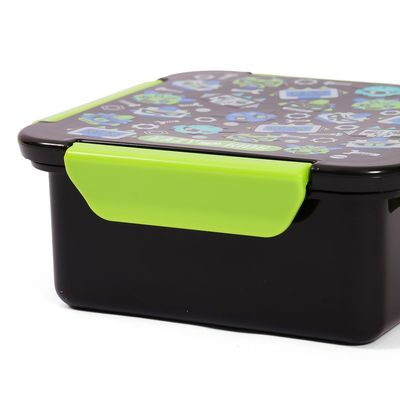 Eazy Kids Lunch Box, Gen Z - Black, 650ml