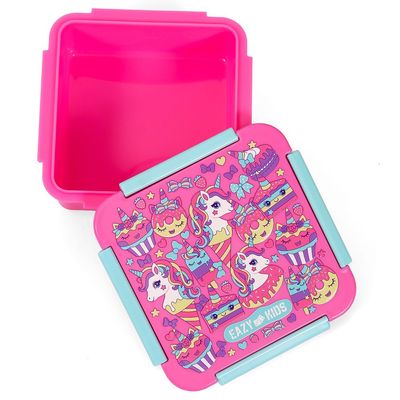Eazy Kids Lunch Box, Unicorn Desert - Pink, 650ml