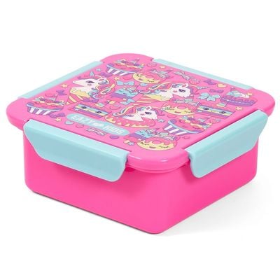 Eazy Kids Lunch Box, Unicorn Desert - Pink, 650ml