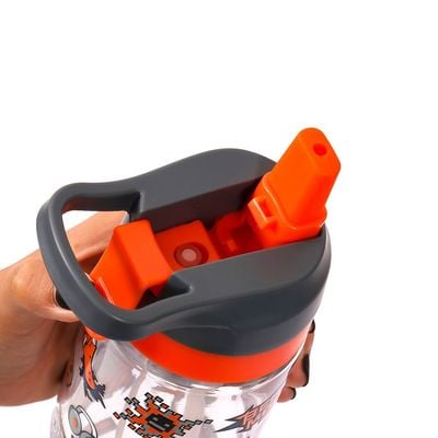 Eazy Kids Lunch Box and Tritan Water Bottle w / Spray, Dinosaur - Grey, 750ml