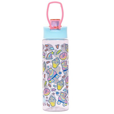 Eazy Kids Lunch Box and Tritan Water Bottle w / Flip Lid, Gen Z Skater - Blue, 750ml