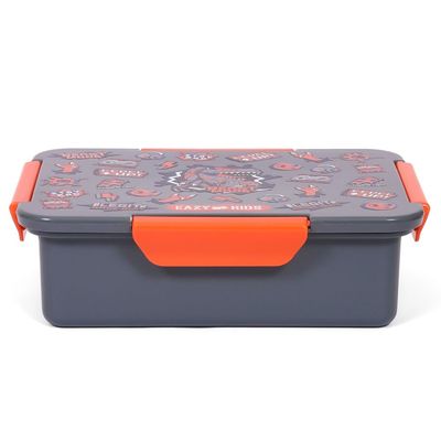 Eazy Kids Lunch Box Set, Dinosaur - Grey