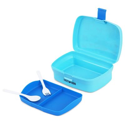 Eazy Kids Bento Lunch Box - Construction Blue