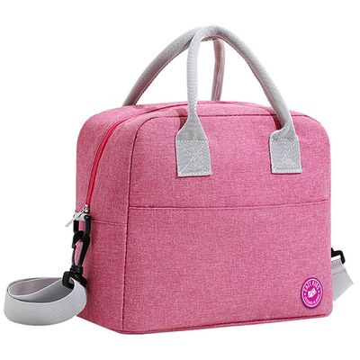 Eazy Kids Bento Box wt Insulated Lunch Bag & Cutter Set - Combo - Girl Power Pink