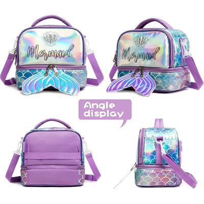 Eazy Kids - Bottle/Lunch Bag - Mermaid Purple