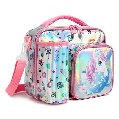 Eazy Kids - Bottle / Lunch Bag - Unicorn Chrome Pink