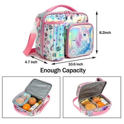 Eazy Kids - Bottle / Lunch Bag - Unicorn Chrome Pink