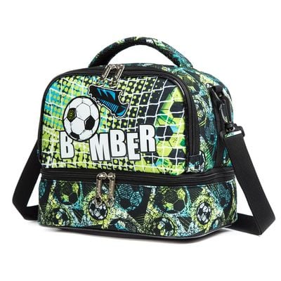 Eazy Kids - Bottle / Lunch Bag - Football Green