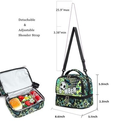 Eazy Kids - Bottle / Lunch Bag - Football Green