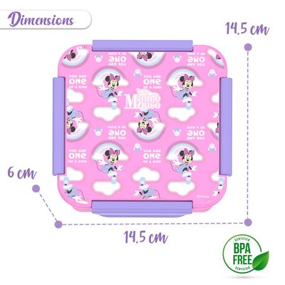 Disney Minnie Mouse Snack / Lunch Box - Pink (650ml)