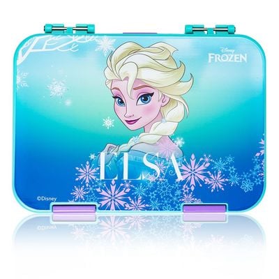 Disney Frozen Princess Elsa 6 / 4 Compartment Convertible Bento Tritan Lunch Box - Blue