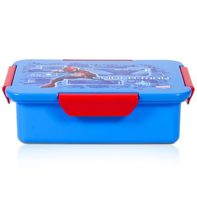 Marvel Spider - Man 1 / 2 / 3 / 4 Compartment Convertible Bento Lunch Box - Blue