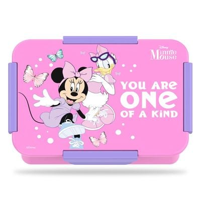 Disney Minnie Mouse 1 / 2 / 3 / 4 Compartment Convertible Bento Lunch Box - Pink