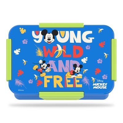 Disney Mickey & Friends 1 / 2 / 3 / 4 Compartment Convertible Bento Lunch Box - Blue