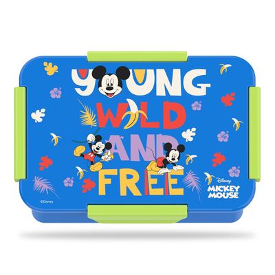 Disney Mickey & Friends 1 / 2 / 3/ 4 Compartment Convertible Bento Lunch Box - Blue