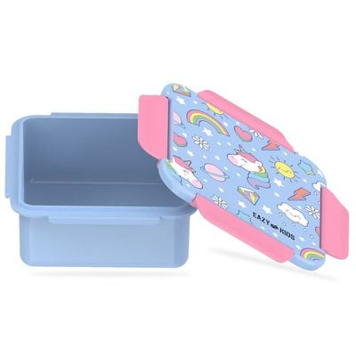 Eazy Kids Unicorn Snack / Lunch Box - Pink