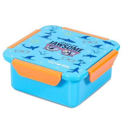 Eazy Kids Jawsome Shark Snack / Lunch Box - Blue