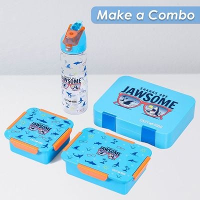 Eazy Kids Jawsome Shark Snack / Lunch Box - Blue