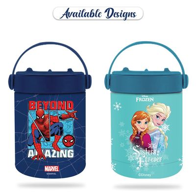 Marvel Beyond Amazing Spider-Man Stainless Steel Insulated Food Jar - Blue(350ml)