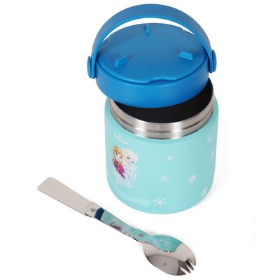 Disney Frozen Princess Elsa Stainless Steel Insulated Food Jar - Blue(350ml)