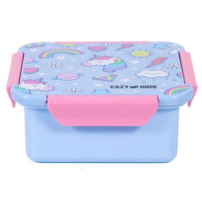 Eazy Kids Lunch Box Set Unicorn - Blue