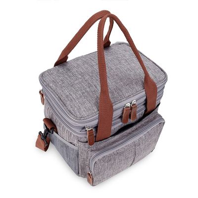 Little Story Insulated Lunch / Bottle Bag - Grey