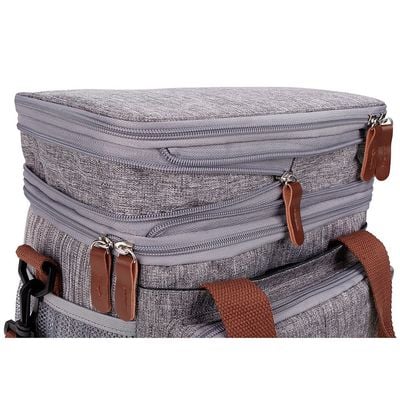 Little Story Insulated Lunch / Bottle Bag - Grey