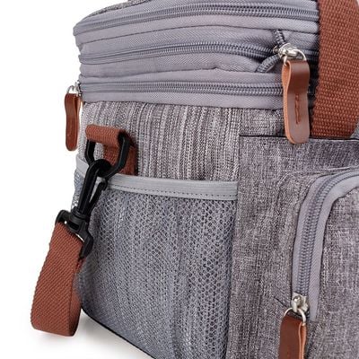 Little Story Insulated Lunch / Bottle Bag - Grey