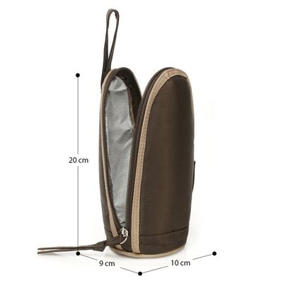 Little Story Insulated Bottle Bag - Brown