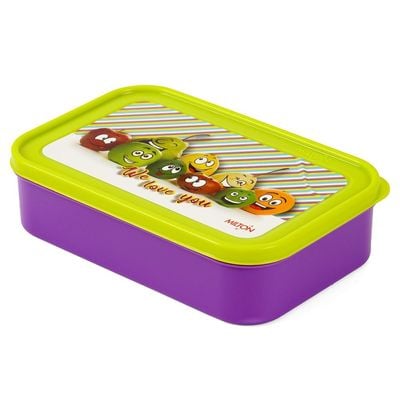 Milton School Time Lunch Box - Purple