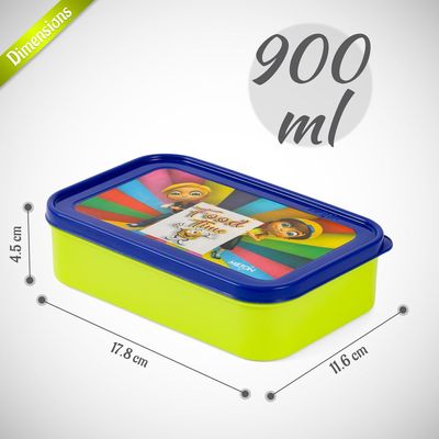 Milton School Time Lunch Box - Green