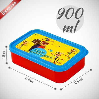 Milton School Time Lunch Box - Red