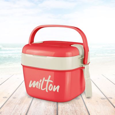 Milton Cubic Small Inner Stainless Steel Lunch Box, 1100 ml, Red