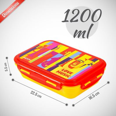 Milton Fun Treat Lunch Box, 1200ml, Yellow