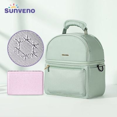 Sunveno - Insulated Lunch Bag wt Thermos Box - Green